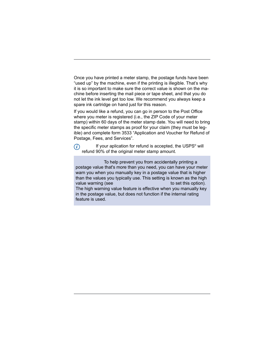 Accidentally printing the wrong postage, 11 • troubleshooting | Pitney Bowes SV62214 User Manual | Page 144 / 160