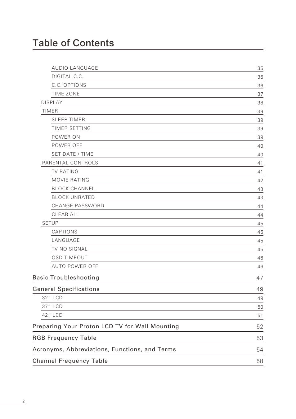Proton CS-32 User Manual | Page 3 / 63