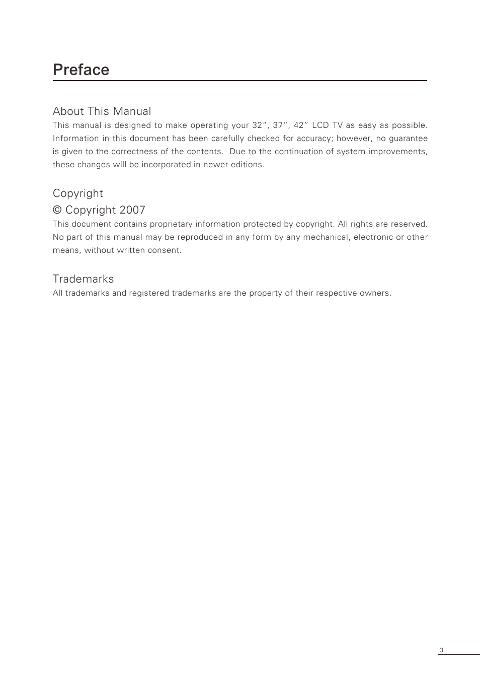 Preface | Proton CS-32 User Manual | Page 4 / 63