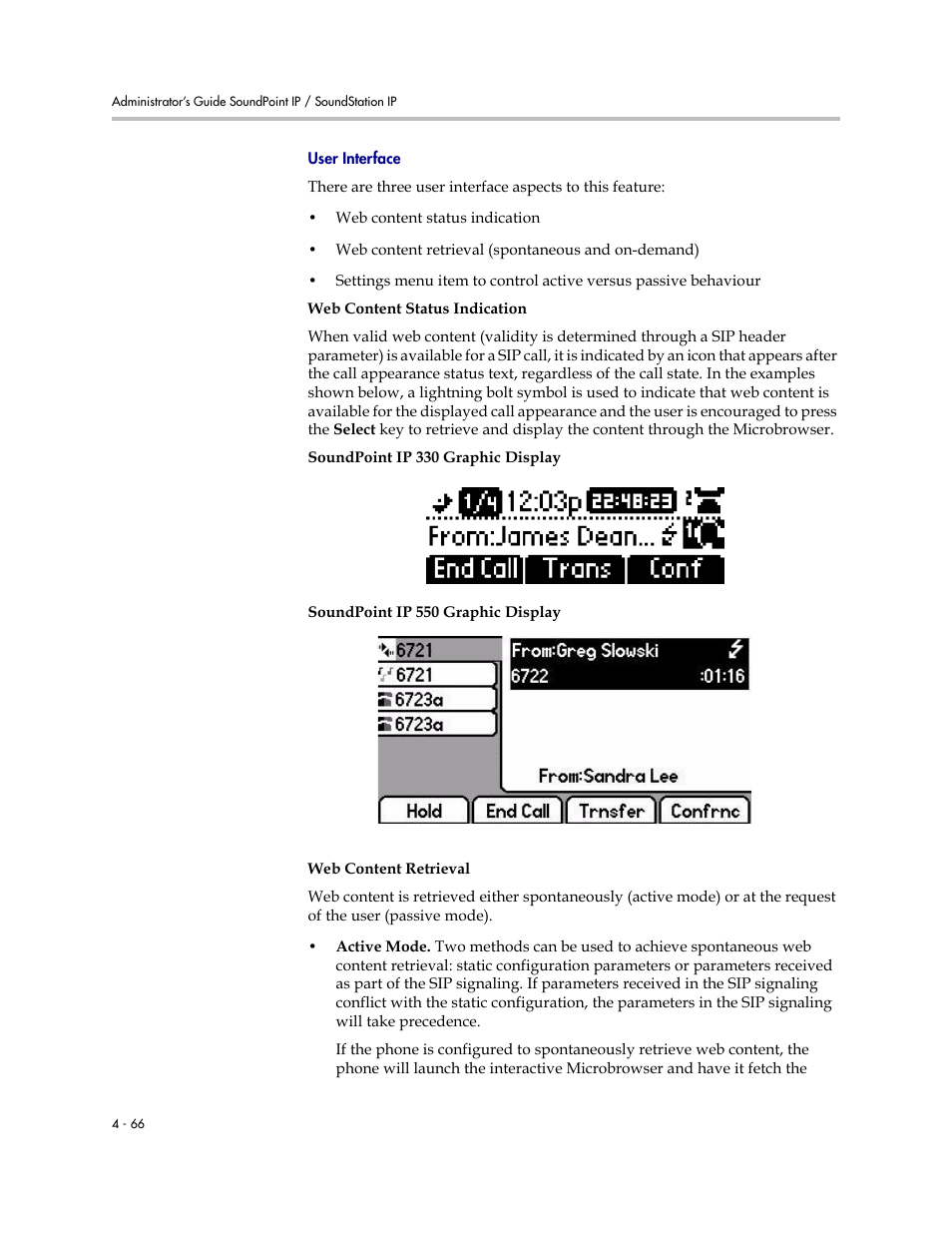 Polycom SOUNDPOINT SIP 3.1 User Manual | Page 120 / 337
