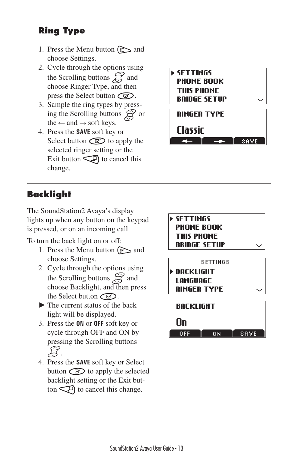 Classic | Polycom 2490 User Manual | Page 13 / 36