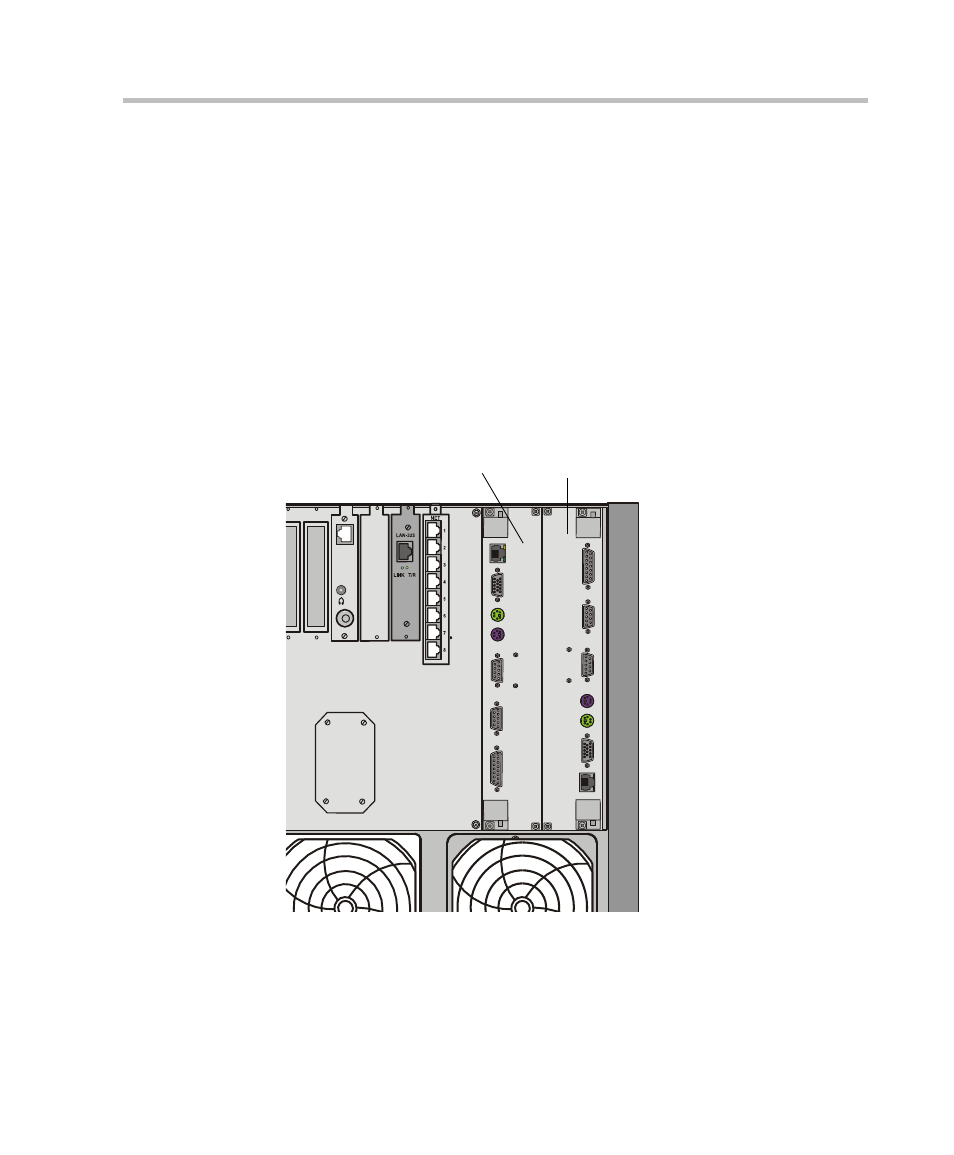 Input/output (i/o) boards, Rear i/o boards, Input/output (i/o) boards -43 | Rear i/o boards -43, I/o board of the readimanager iam, I/o board of the control unit (cu), Music card connected to the audio, Mgc+ cui/o readimanager i/o | Polycom DOC2238A User Manual | Page 123 / 160