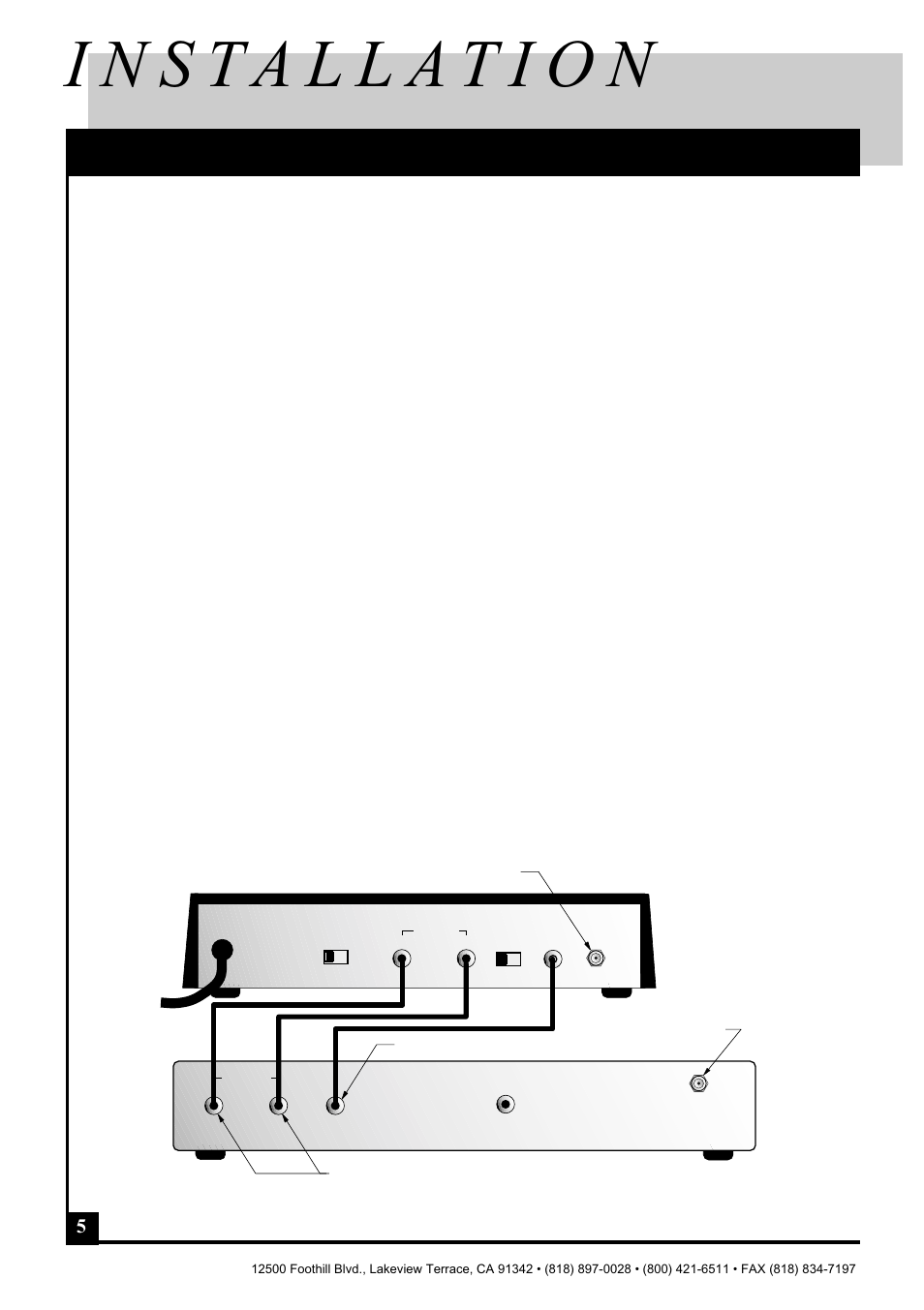 Installation procedures, Pico macom inc | Pico Macom CAM-35UNIV User Manual | Page 6 / 12