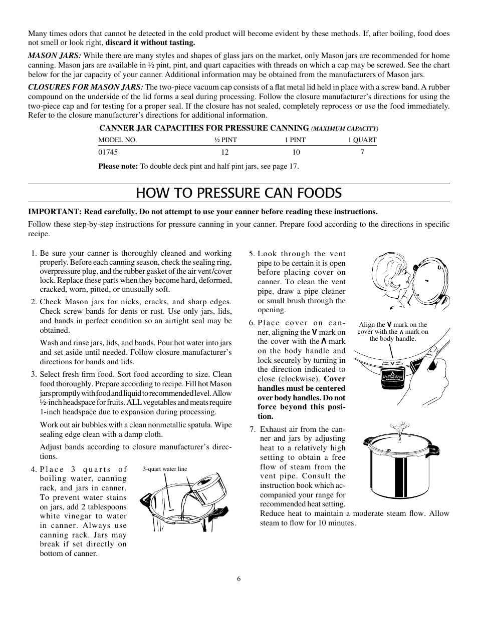 How to pressure can foods | Presto Pressure Canner and Cooker User Manual | Page 6 / 35