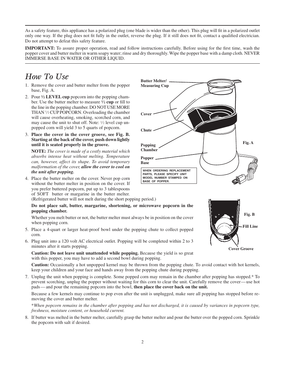 How to use | Presto Popper User Manual | Page 2 / 4