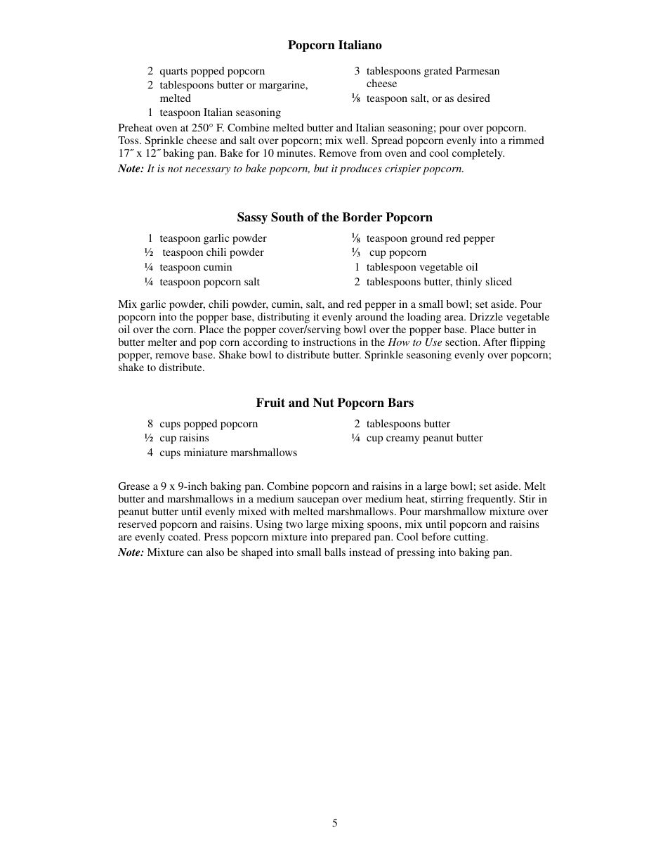 Presto Corn Popper User Manual | Page 5 / 6