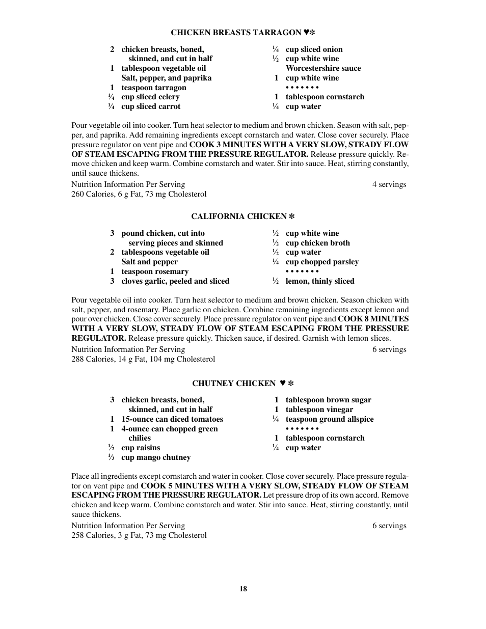 Presto 8-Quart Stainless Steel Pressure Cooker User Manual | Page 18 / 43