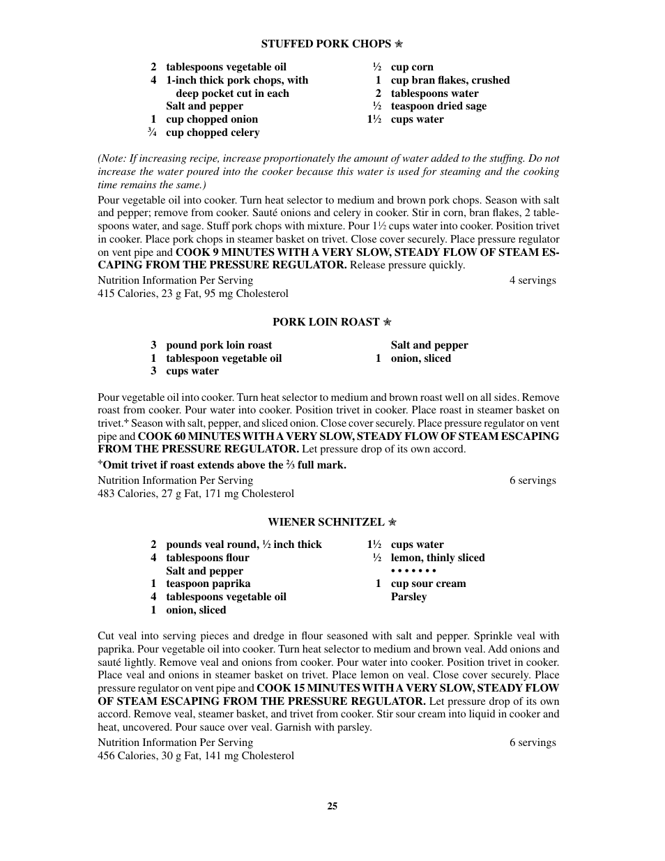 Presto 8-Quart Stainless Steel Pressure Cooker User Manual | Page 25 / 43