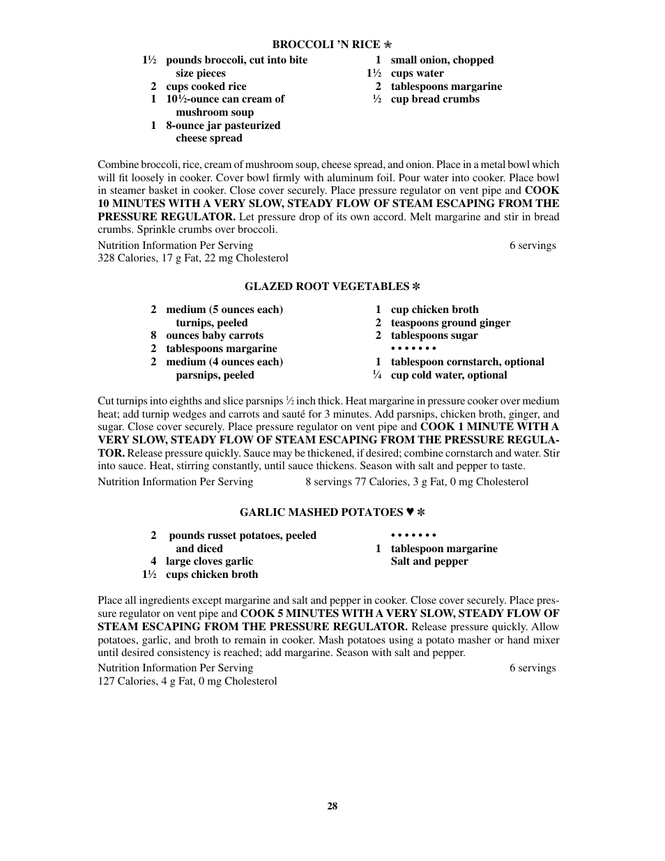 Presto 8-Quart Stainless Steel Pressure Cooker User Manual | Page 28 / 43