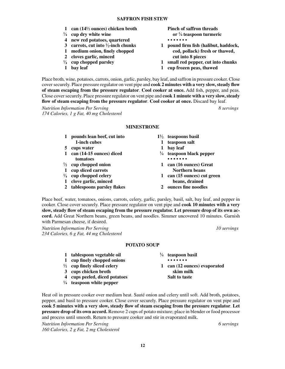 Presto 8-Quart Stainless Steel Pressure Cooker and Canner User Manual | Page 12 / 38