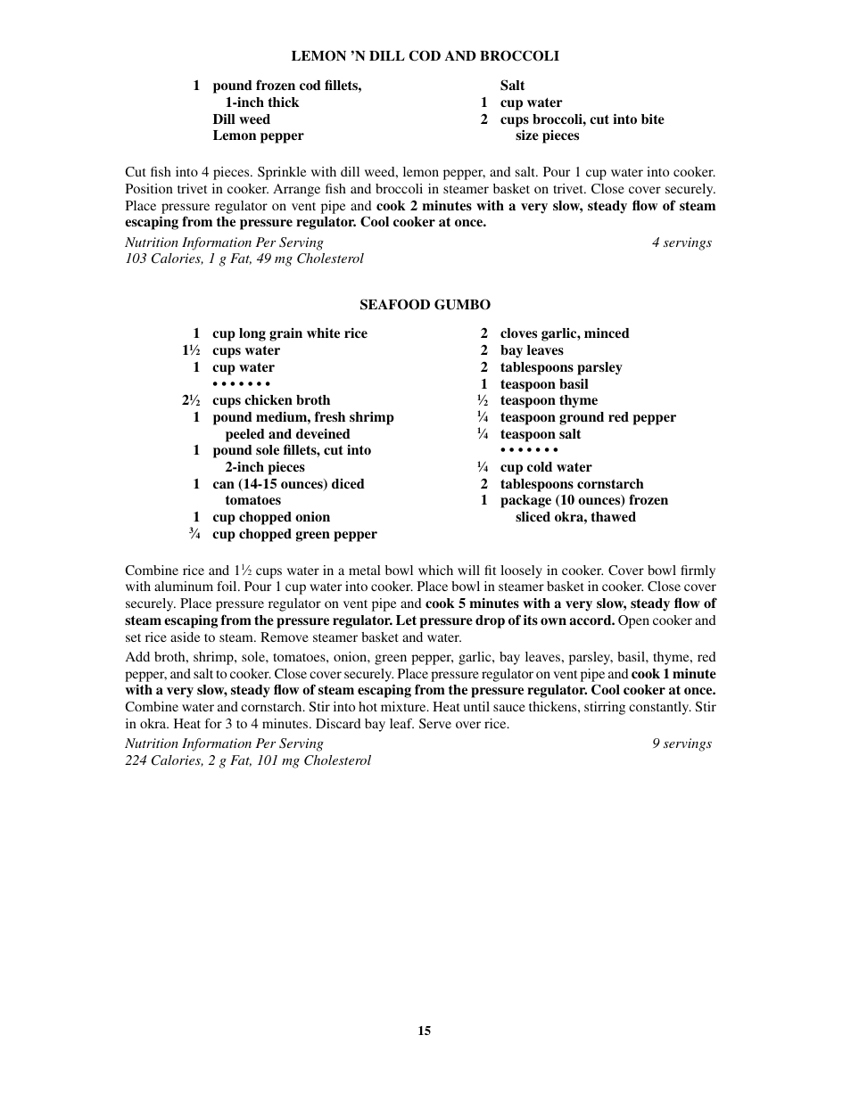 Presto 8-Quart Stainless Steel Pressure Cooker and Canner User Manual | Page 15 / 38