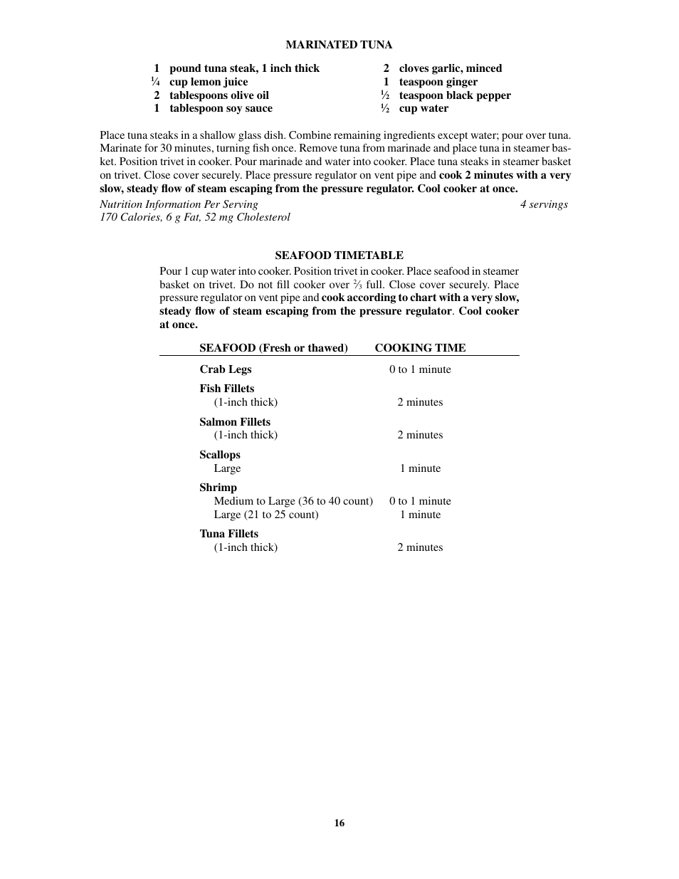 Presto 8-Quart Stainless Steel Pressure Cooker and Canner User Manual | Page 16 / 38