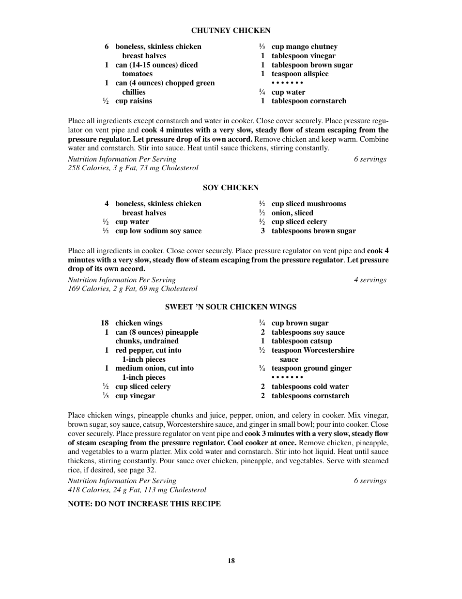Presto 8-Quart Stainless Steel Pressure Cooker and Canner User Manual | Page 18 / 38