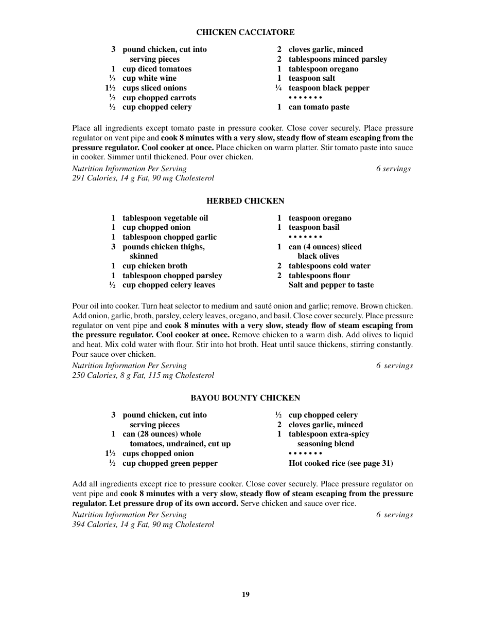 Presto 8-Quart Stainless Steel Pressure Cooker and Canner User Manual | Page 19 / 38