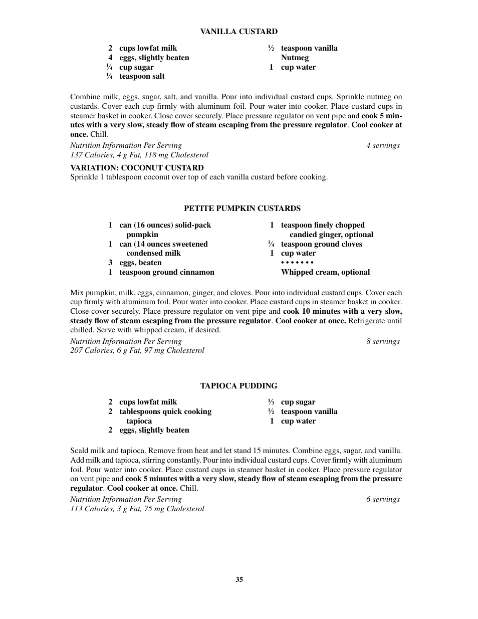 Presto 8-Quart Stainless Steel Pressure Cooker and Canner User Manual | Page 35 / 38