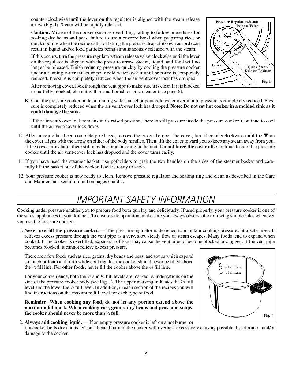 Important safety information | Presto 8-Quart Stainless Steel Pressure Cooker and Canner User Manual | Page 5 / 38
