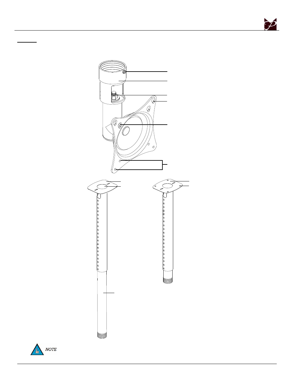 Page - 4 - installation manual | Premier Mounts 9533-004-001-07 User Manual | Page 4 / 8