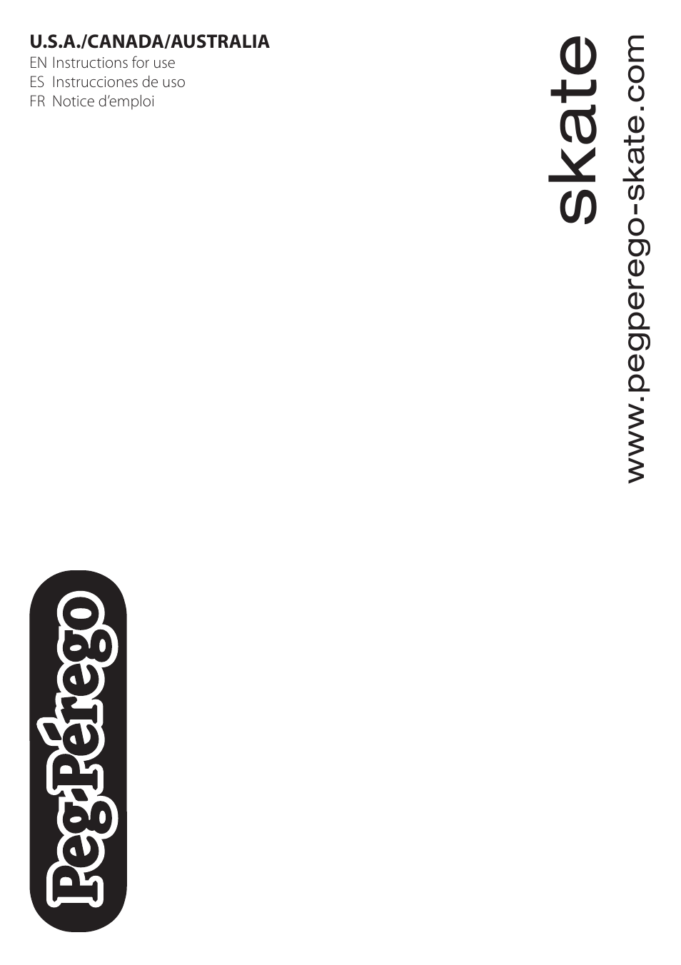 Peg-Perego SKATE User Manual | 32 pages