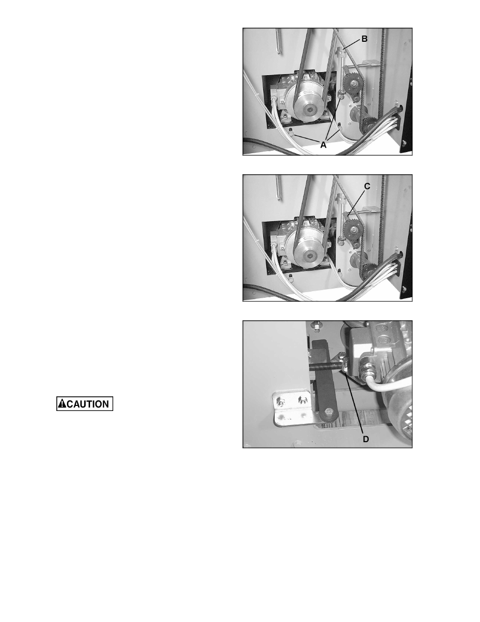 Belt tension & replacement, Drive chain replacement | Powermatic WP2412 User Manual | Page 13 / 36