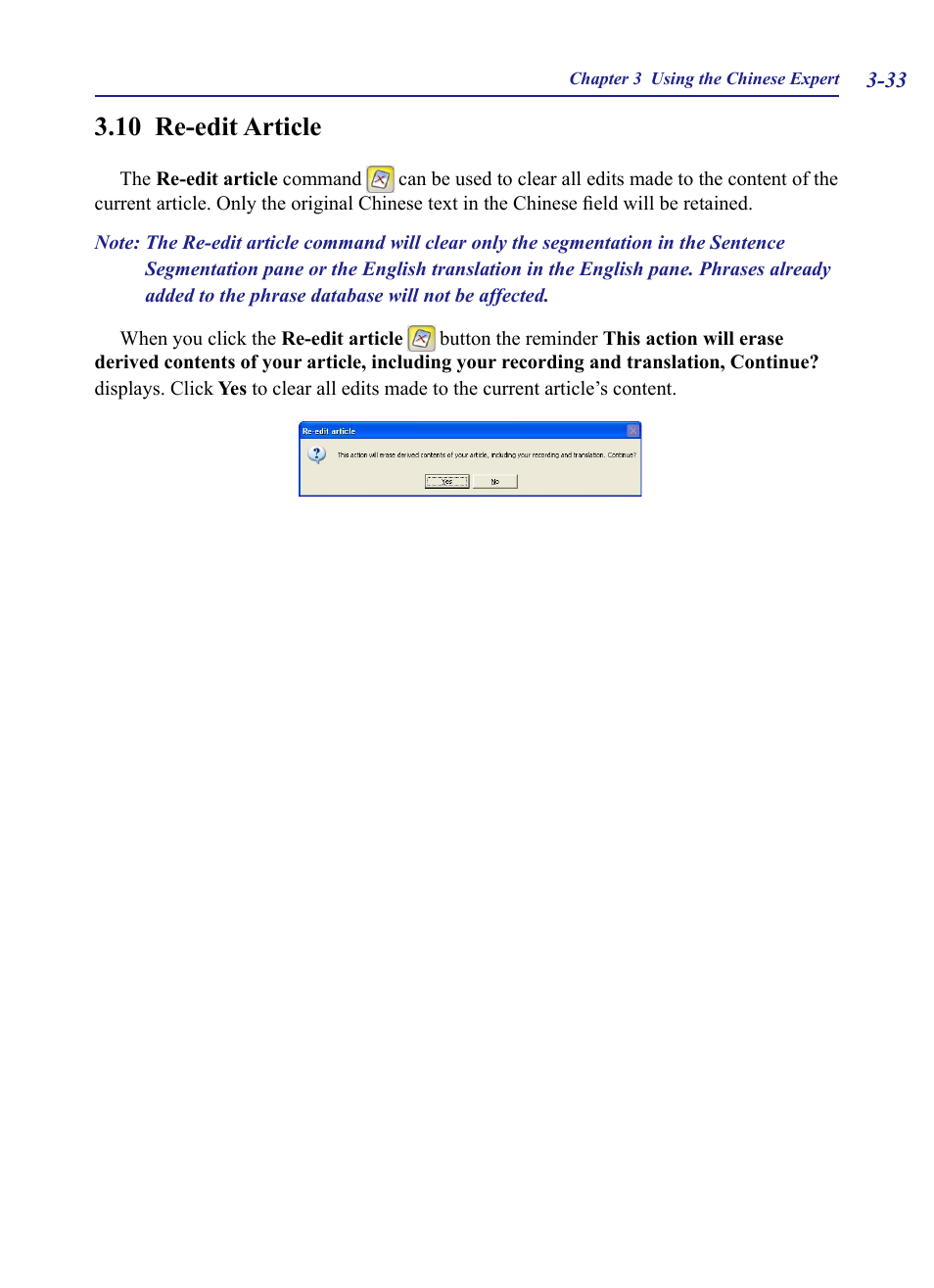 10 re-edit article, 10 re-edit article -33 | Penpower Chinease Expert PCE Scanner User Manual | Page 46 / 112