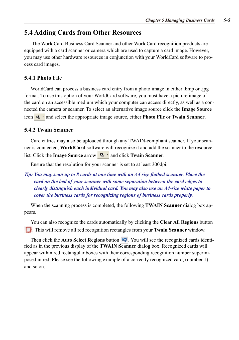 4 adding cards from other resources | Penpower WorldCard duet User Manual | Page 41 / 82