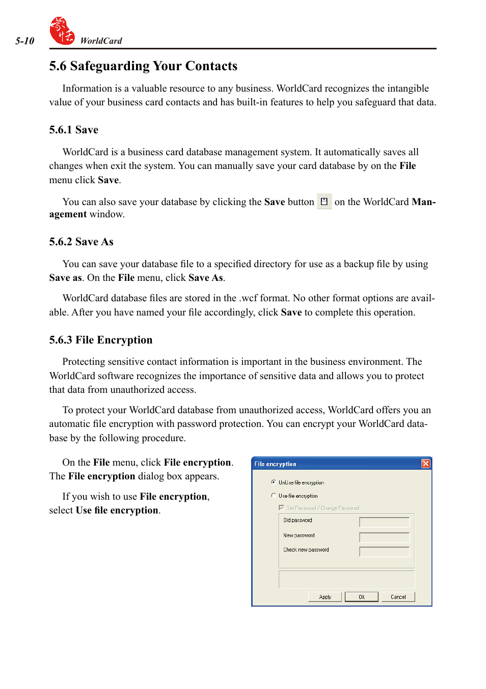 6 safeguarding your contacts | Penpower WorldCard duet User Manual | Page 46 / 82