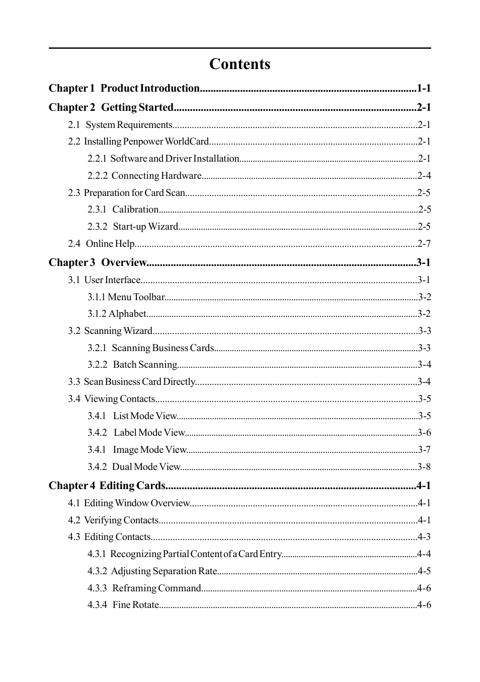 Penpower WorldCard duet User Manual | Page 5 / 82