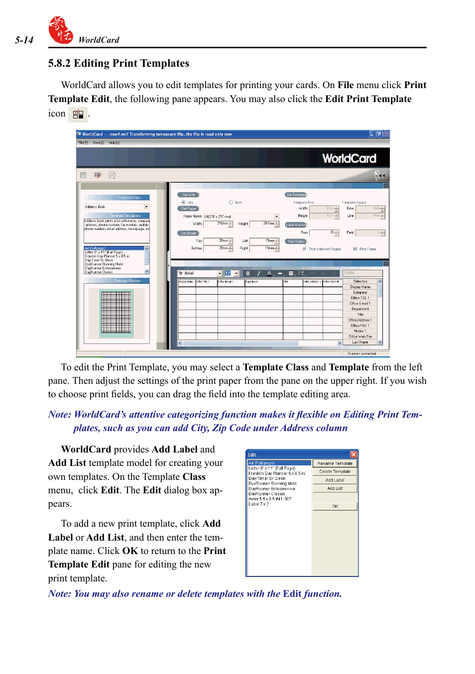 Penpower WorldCard duet User Manual | Page 50 / 82