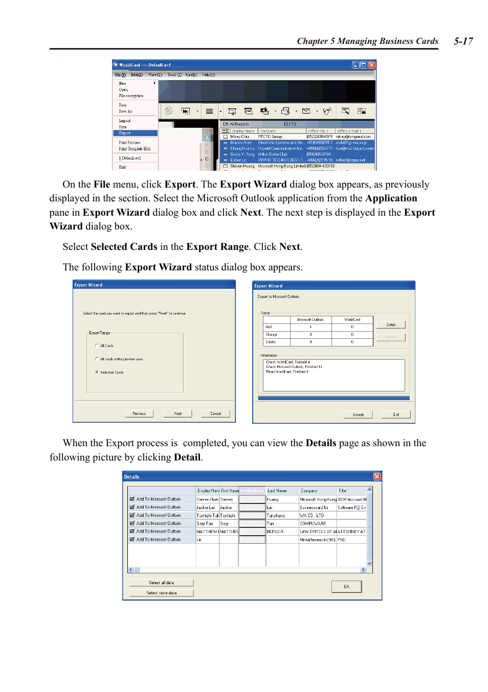 Penpower WorldCard duet User Manual | Page 53 / 82