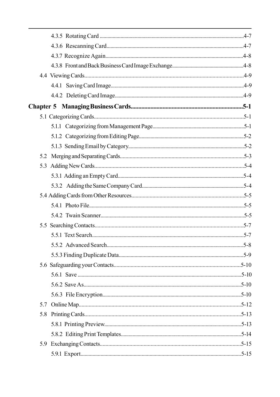 Penpower WorldCard duet User Manual | Page 6 / 82