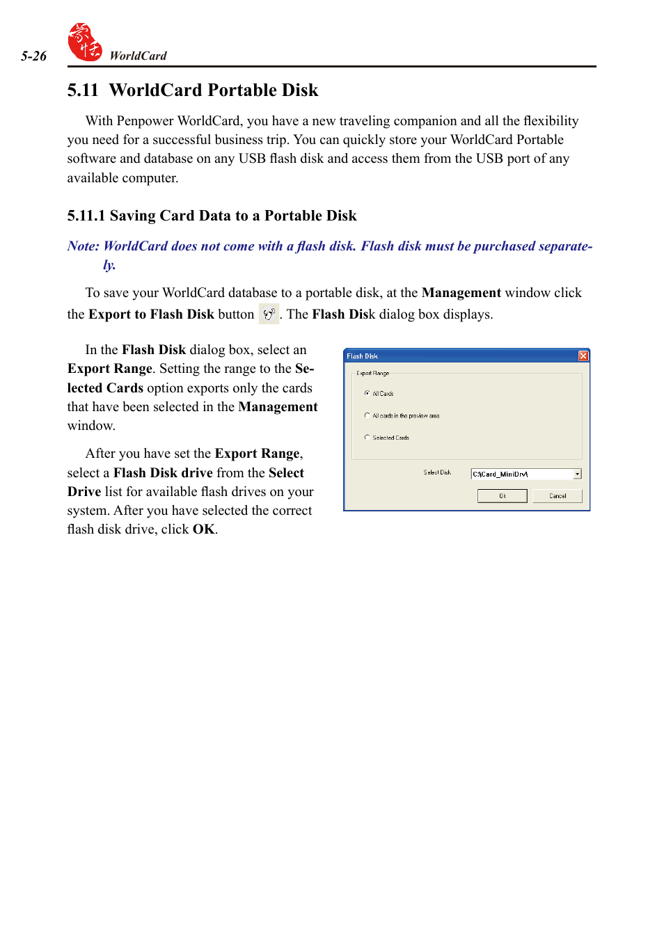 11 worldcard portable disk | Penpower WorldCard duet User Manual | Page 62 / 82