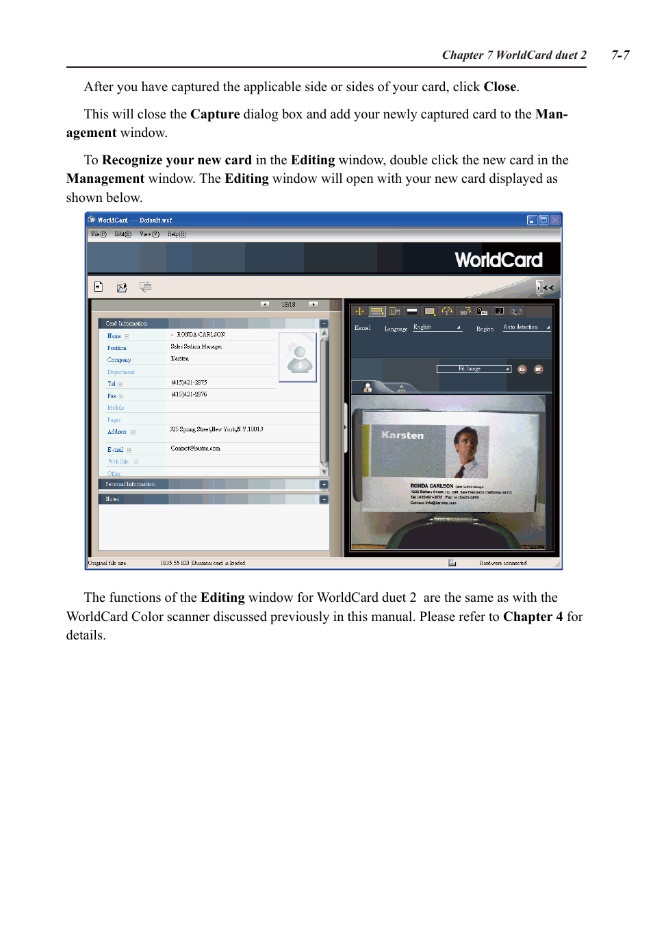 Penpower WorldCard duet User Manual | Page 75 / 82