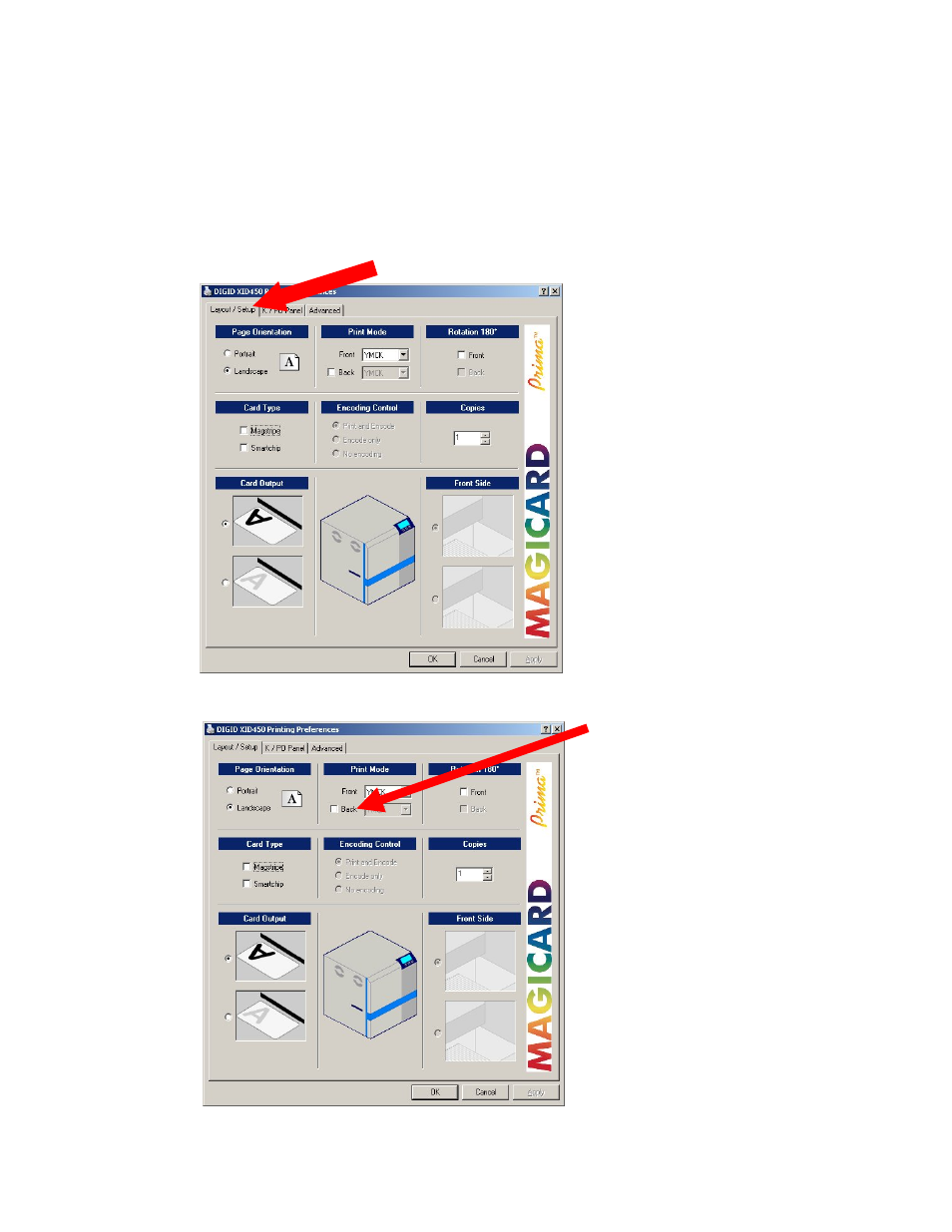 Printing preferences | Prima MAGICARD ID Card Printer User Manual | Page 10 / 30