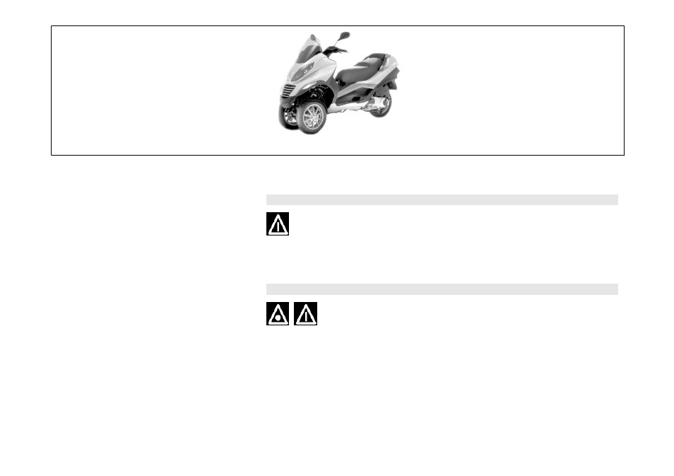 Warnings | Piaggio 250 i.e. User Manual | Page 88 / 100