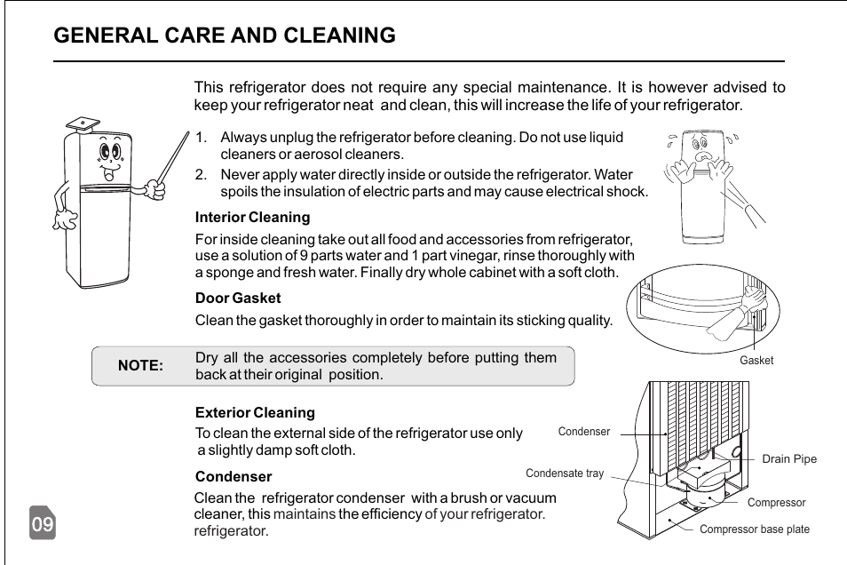 General care and cleaning | Pelco 20145JF User Manual | Page 10 / 34