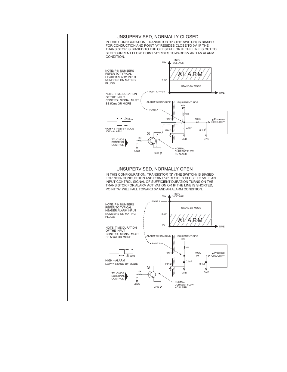 Unsupervised, normally open | Pelco DX2000 User Manual | Page 23 / 114