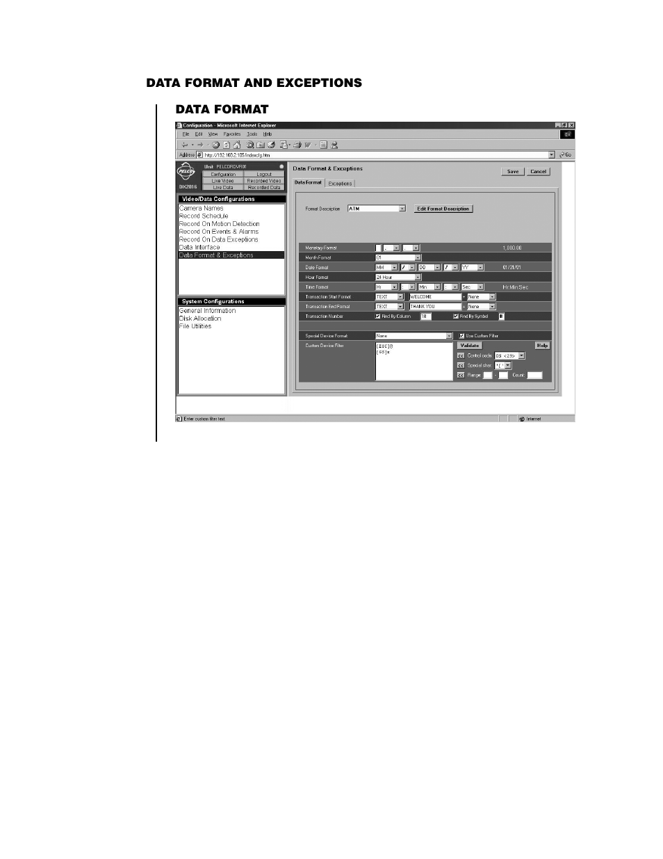 Pelco DX2000 User Manual | Page 58 / 114