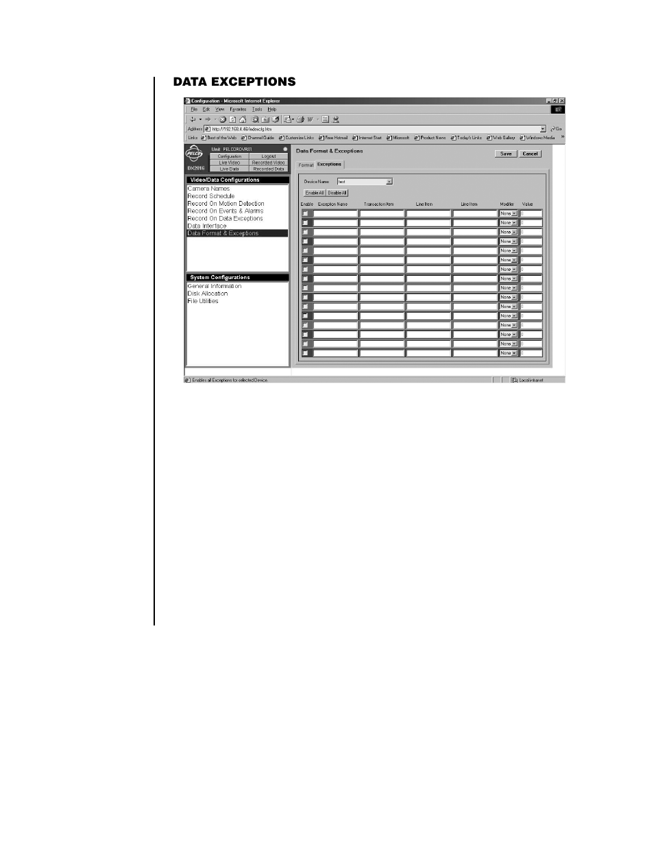 Pelco DX2000 User Manual | Page 62 / 114