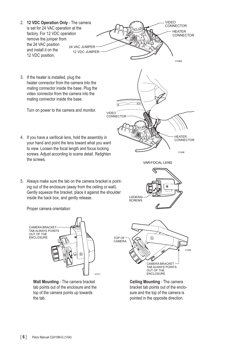Pelco CAMCLOSURE C2410M-G User Manual | Page 6 / 12