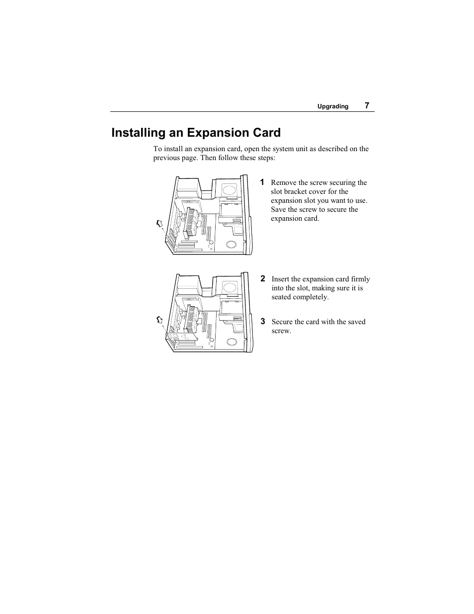 Installing an expansion card | Premio Computer Aries/Centella User Manual | Page 12 / 131