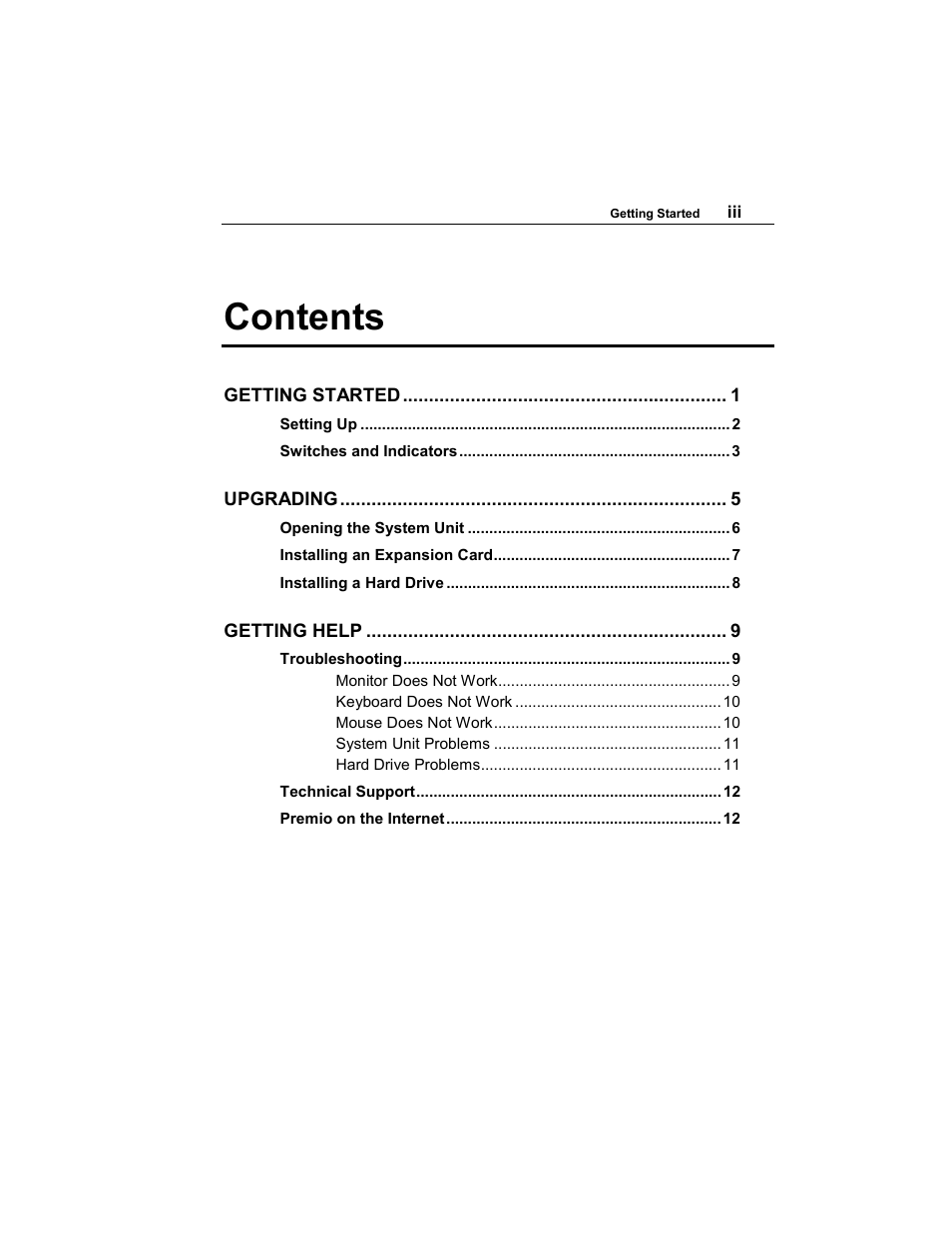 Premio Computer Aries/Centella User Manual | Page 4 / 131