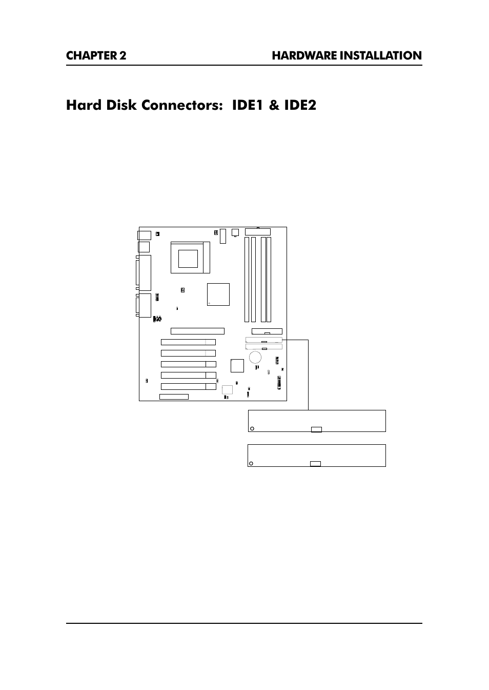Hard disk connectors: ide1 & ide2 | Premio Computer Premio Apollo/Shadowhawk Computer User Manual | Page 37 / 122