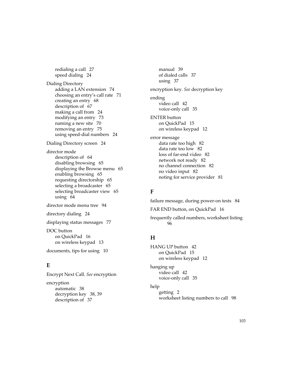 PictureTel 4500 User Manual | Page 109 / 114