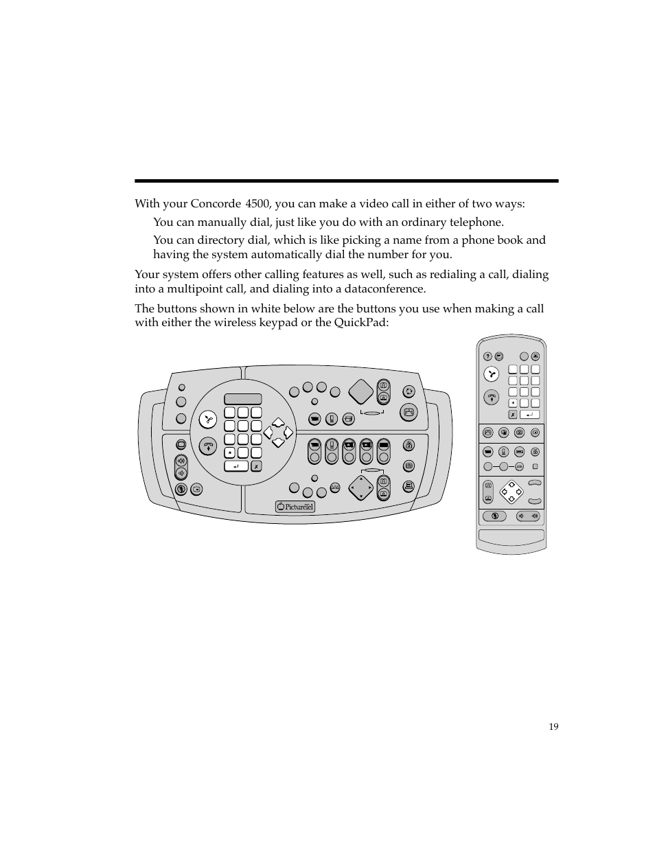 Making a call — the basics, Making a call ñ the basics, With your concorde | PictureTel 4500 User Manual | Page 25 / 114