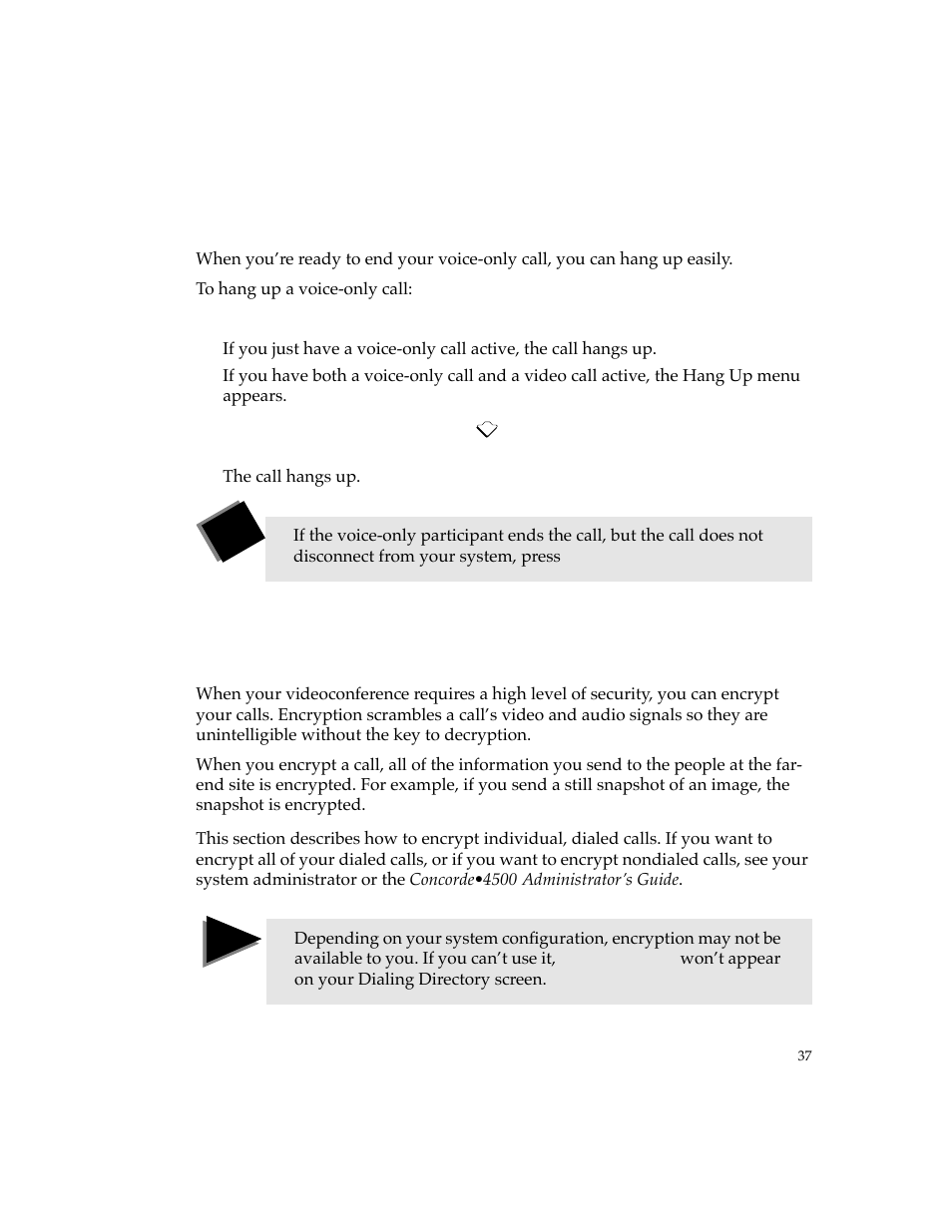 Encrypting a call | PictureTel 4500 User Manual | Page 43 / 114