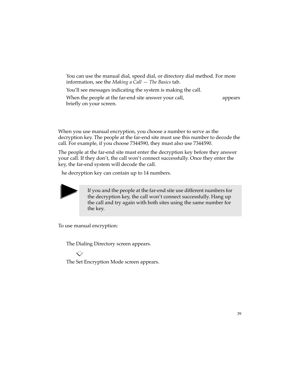 Using manual encryption | PictureTel 4500 User Manual | Page 45 / 114