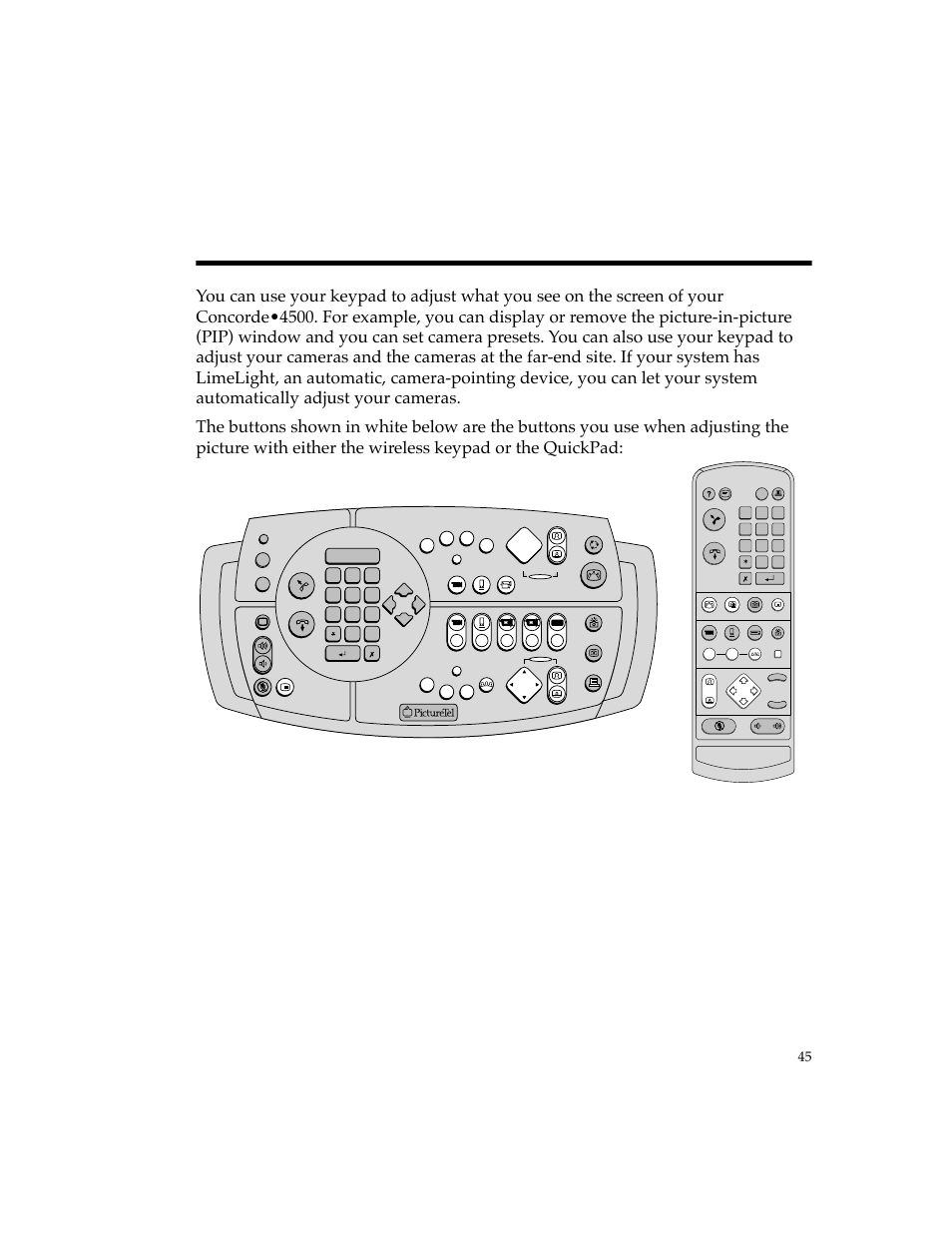 Adjusting the picture | PictureTel 4500 User Manual | Page 51 / 114