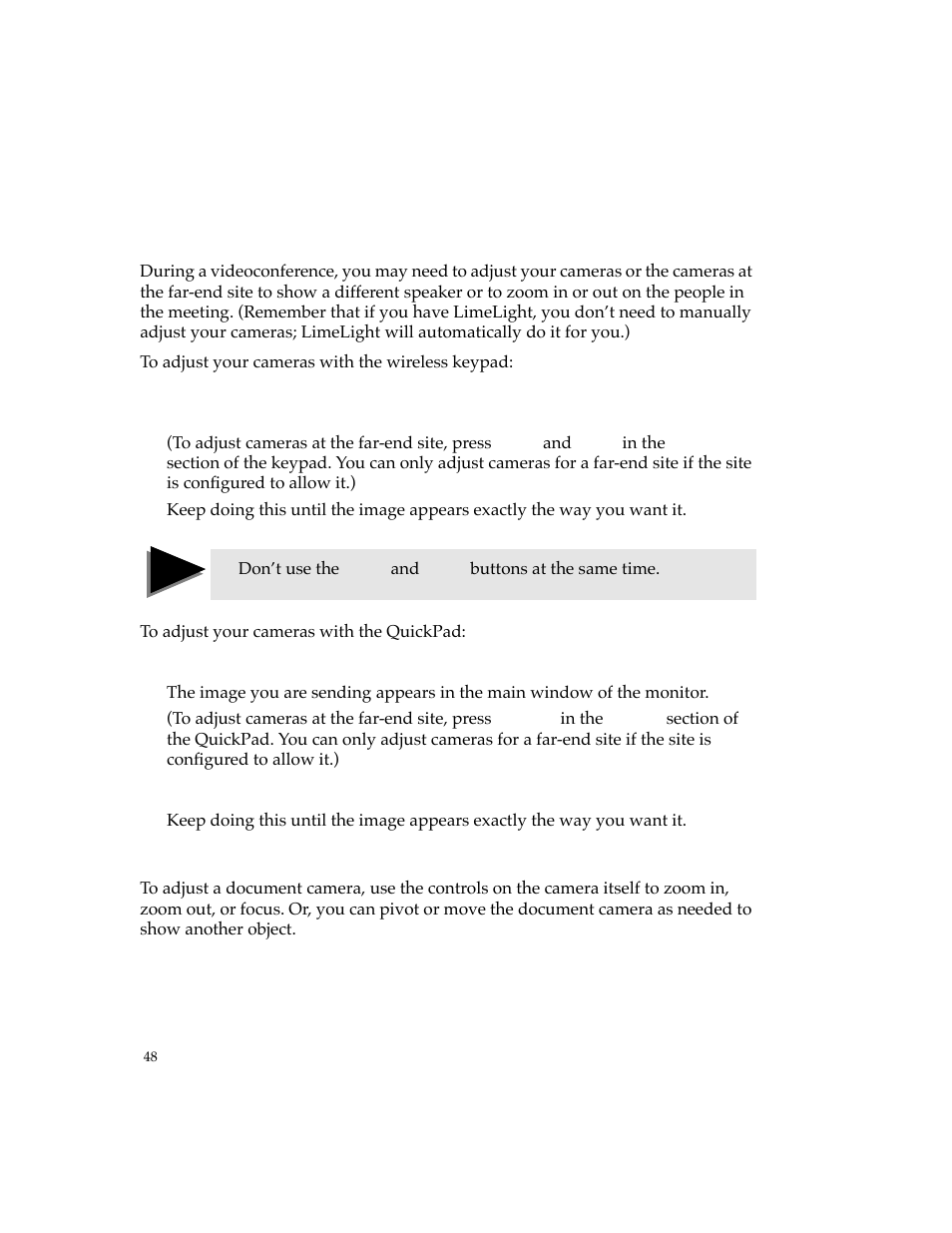 Adjusting cameras | PictureTel 4500 User Manual | Page 54 / 114
