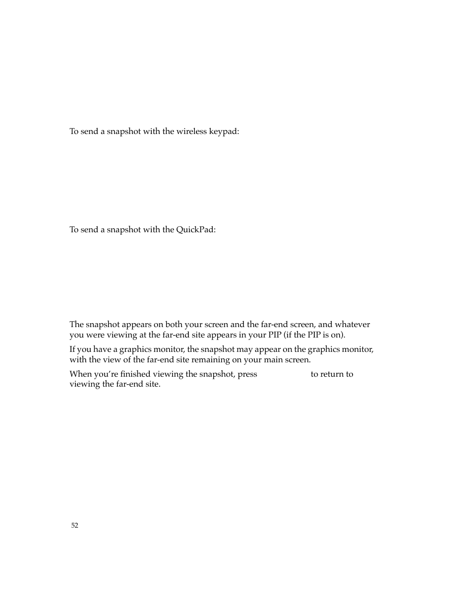 Sending a snapshot | PictureTel 4500 User Manual | Page 58 / 114