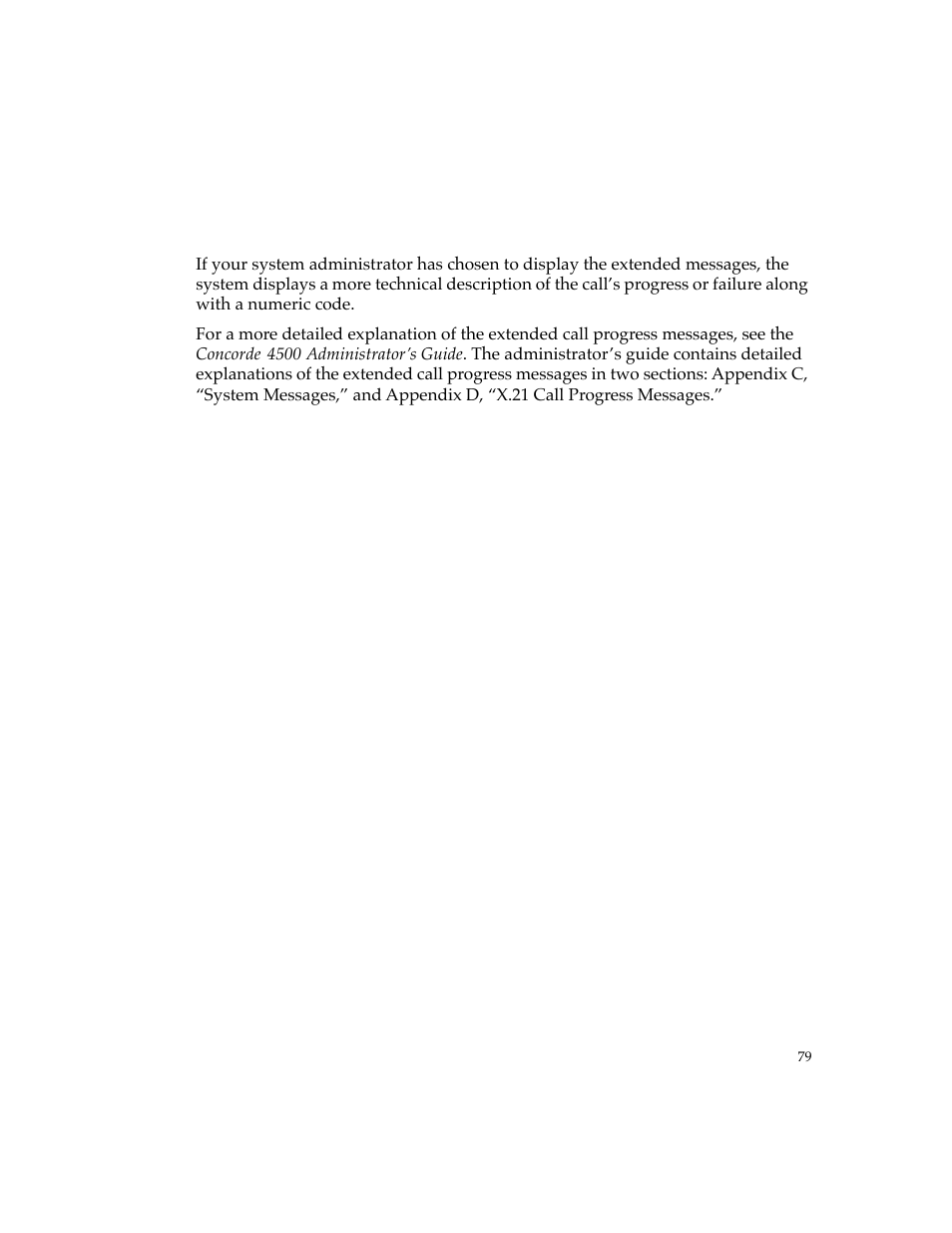 Extended messages | PictureTel 4500 User Manual | Page 85 / 114